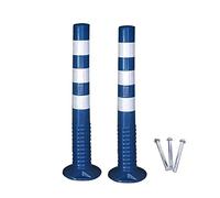 Paletti delimitazione Paletti di sicurezza in plastica per vialetti, 30 pollici parcheggio riflettente bollard traffico strada coni per vialetto marciapiede ristorante hotel parcheggi (Color : Blue,