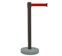 Paletti Delimitazione Paletto Parcheggio Privato con Base Riempibile D'acqua per Teatri Hotel Eventi Sul Red Carpet(Black,200cm/6.6ft)