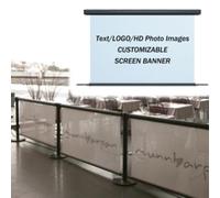 Paletti Delimitazione Pali per Striscioni con Testo/Logo Personalizzati, Nastri Retrattili, Barriere Avvolgibili per Il Controllo della Folla, Pubblicità Espositiva Aziendale(100cm/3.3ft)