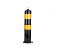 Paletti di controllo del traffico, barriere stradali, paletti di sicurezza fissi in tubi d'acciaio, paletti di sicurezza con bulloni più spessi, barriere a catena for parcheggi(550x114mm)