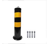 Paletti di controllo del traffico, barriere stradali, paletti di sicurezza fissi in tubi d'acciaio, paletti di sicurezza con bulloni più spessi, barriere a catena for parcheggi(500x114mm)