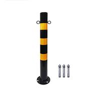 Paletti di controllo del traffico, barriere stradali, paletti di sicurezza fissi in tubi d'acciaio, paletti di sicurezza con bulloni più spessi, barriere a catena for parcheggi(750x76mm)