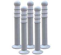 Paletti di Sicurezza da 80cm, Cono Stradale per Esterni, Cono di Sicurezza Flessibile, Palo di Parcheggio, Pali di delimitazione del tra(Gray,5pcs)