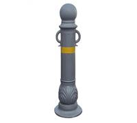 Paletti di Sicurezza in EVA, Cono Stradale per Esterni, Cono di Sicurezza Flessibile, palo di parcheggio da 80cm con Maniglia, Pali di delimitazione del tra(Gray,2PCS)