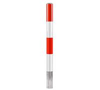 Paletti di sosta in acciaio da 1 pezzo - Paletti di parcheggio di qualità commerciale da 1200 mm con nastro riflettente for una maggiore visibilità(1000x76x2.0mm)