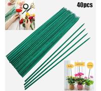 Paletti in legno per piante da giardino, lunghezza 40 cm, lisci e non scheggiati, per fiori, piante rampicanti e uso in giardino all'aperto