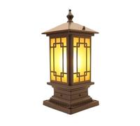 Paletti Luminosi Esterno Lampada Da Esterno In Alluminio Con Pilastro Europeo, Luci Da Recinzione Retrò, Luci Da Cortile In Vetro Impermeabile, Per Paesaggio, Strada, Villa Giardino Per Cortile