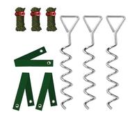 Paletti per albero e supporti in ferro per giardinaggio sostenibile e kit di pali elicoidali per uso esterno solido