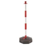 Paletti per catena per delimitare h 90 cm Bianco-rosso