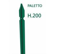 Paletti per Recinzione in Ferro Plastificati di Colore Verdi Misure da 1 a 2,5 m