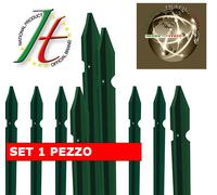 PALETTI PER RETE PER RECINZIONE H.175 CM RETE METALLICA PLASTIFICATI VERDE A T