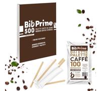 Palettine Da Caffè In Legno 9x5mmx1,3mm - Imbustate Singolarmente - Per Bar, Ristoranti, Uffici E Casa - 500 Pz