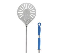 Palettino Sfornare Pizza Forato Azzurra ø 20 cm H 150 cm - GI.METAL - Pizzeria