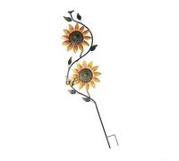 Paletto a vento in metallo a forma di girasole per prato, patio, cortile, decorazione progettata per resistenza esterna e miglioramento estetico