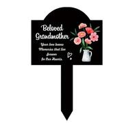 Paletto commemorativo per cimitero, in acrilico, per cimitero, mamma, papà, tomba, comodità, decorazione da giardino, cimitero, foto commemorativa, puntelli in metallo per cuccioli