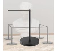 Paletto Corto, Barriere Anti-Folla Con Base Cava E Corda Elastica, Base In Gomma Antiscivolo E Appesantita For Mostre D'Arte E Musei