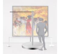 Paletto Corto, Barriere Anti-Folla Con Base Cava E Corda Elastica, Base In Gomma Antiscivolo E Appesantita For Mostre D'Arte E Musei