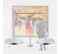 Paletto Corto, Barriere Anti-Folla Con Base Cava E Corda Elastica, Base In Gomma Antiscivolo E Appesantita For Mostre D'Arte E Musei