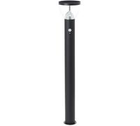 Paletto da esterno - BRILLIANT - TULIP - LED e solare - Rilevatore di movimento - Acciaio inossidabile e plastica - 4 W - Nero