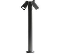 Paletto da esterno Gea Luce 2xGU10 IP65 altezza 70cm antracite - GES1123