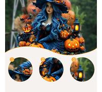 Paletto da giardino in acrilico piatto 2D a forma di ragazza, cartello da