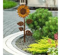 Paletto Da Giardino In Metallo A Forma Di Girasole, Decorazione Da Per