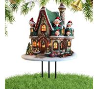 Paletto da giardino natalizio in acrilico impermeabile 2D per la casa delle vacanze invernali, decorazione natalizia per esterni, cortile, , decorativo resistente all'usura per cortile