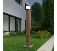 Paletto da Giardino Rettangolare Doppia Presa Corrente 1m G9 - Corten