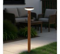 Paletto da giardino Solare Corten 80cm con Sensore Mov. e Picchetto Colore Bianco Naturale 4.000K