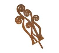 Paletto da terra rurale in ferro felce per decorazione esterna Stalla Rusty Garden Palo con finitura antica per aiuole a terra