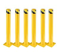 Paletto del dissuasore, 91 cm Barriera Parcheggio per Parcheggio, Pilona Gialla Cepos Parcheggio per Pianificazione stradale (6pcs)