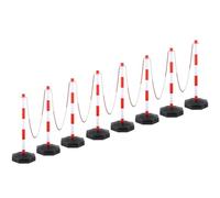 Paletto Delimitatore, Barriera Delimitatrice For La Sicurezza Stradale Con Base Riempibile, Barriere Anti-Folla For Garage E Cantieri Edili