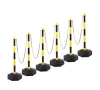 Paletto Delimitatore, Barriera Delimitatrice For La Sicurezza Stradale Con Base Riempibile, Barriere Anti-Folla For Garage E Cantieri Edili