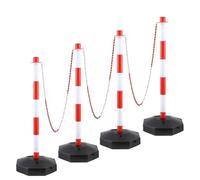 Paletto Delimitatore, Barriera Delimitatrice For La Sicurezza Stradale Con Base Riempibile, Barriere Anti-Folla For Garage E Cantieri Edili