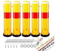 Paletto di delimitazione del traffico - Paletti riflettenti for la sicurezza del vialetto - Colonna di avvertimento gialla for la protezione di parcheggi e pedoni(25pcs)