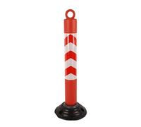 Paletto di Parcheggio in Plastica con Base in Gomma, Dissuasore di Sicurezza Rimovibile, Dissuasore di Sicurezza di 75 cm, Coni Delimitatori del Traffico per Vialetti(Red,1pcs)