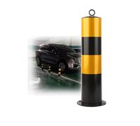 Paletto di sbarramento for parcheggio da 2 pezzi,Con palo di barriera for vialetto con nastro riflettente,per la sicurezza del garage e il controllo del traffico(750mm)