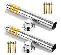 Paletto di segnalazione for vialetto, paletto in acciaio rimovibile - Set 2 con barriere riflettenti for e cartello parcheggio privato for la sicurezza protezione(800x76mm)