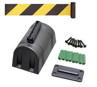 Paletto di Sicurezza Retrattile - Nastro telescopico da 3 Metri per Il Controllo delle Code per Eventi, Folle e spazi pubblici - Soluzione di Gestione della Folla Durevole e Facile da Usare