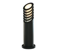 Paletto Esterno Bollards Alluminio Nero Policarbonato E27 1 Luce H45Cm