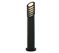 Paletto Esterno Contemporaneo Bollards Alluminio Nero Policarbonato E27 H73Cm [EEK: A++]