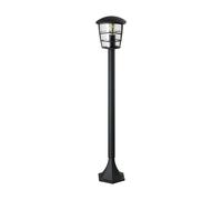 Paletto Esterno Moderno Aloria Alluminio Nero 1 Luce E27 [EEK: A++]