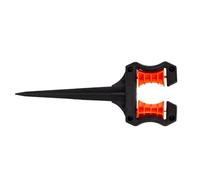 Paletto guida per tubo, supporto per tubo flessibile da 10 x 26 cm, supporto per la crescita delle piante, tubi resistenti con struttura a perno, protezione per aiuole per irrigazione del prato