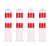 Paletto in acciaio resistente da 55 cm con striscia riflettente for il controllo del traffico(4pcs)
