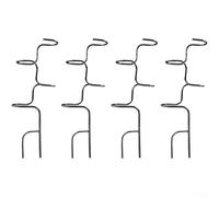 Paletto in metallo resistente alla ruggine per piante rampicanti, perfetto per interni e giardino, supporto per piante in vaso per promuovere una crescita sana e mantenere la forma della pianta (nero)