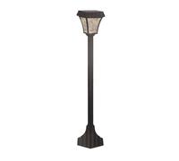 Paletto LED Solare da Esterno 2W Giardino Luce Calda Regolabile Nero V-TAC