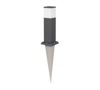ledscom.de Paletto luminoso POLLY con picchetto a terra per esterni, 35cm, antracite, incl. lampadina G9, 501lm, bianco caldo