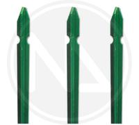 PALETTO PALETTI PER RECINZIONI A T IN ACCIAIO PLASTIFICATO VERDE H MT.2,25 PZ.10
