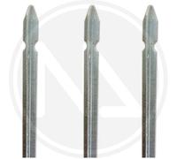 PALETTO PALETTI PER RECINZIONI A T IN ACCIAIO ZINCATO ALTEZZA MT. 2,5 PZ. 10