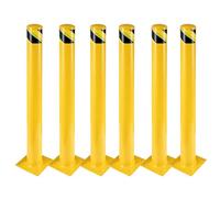 Paletto per dissuasore, 91 cm Barriera Parcheggio per Parcheggio, Pilona Gialla Cepos Parcheggio per Pianificazione stradale (Φ8,9 cm, 6pcs)